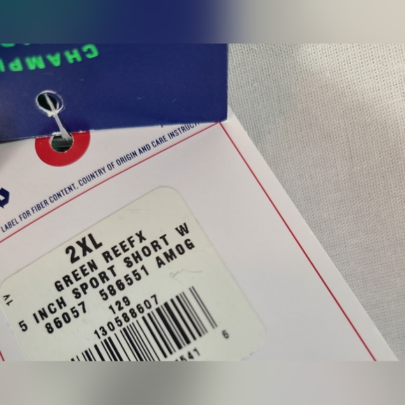 Champion Mens 2XL Green Reefx 5 inch Sport shorts - New with tags - Picture 5 of 6